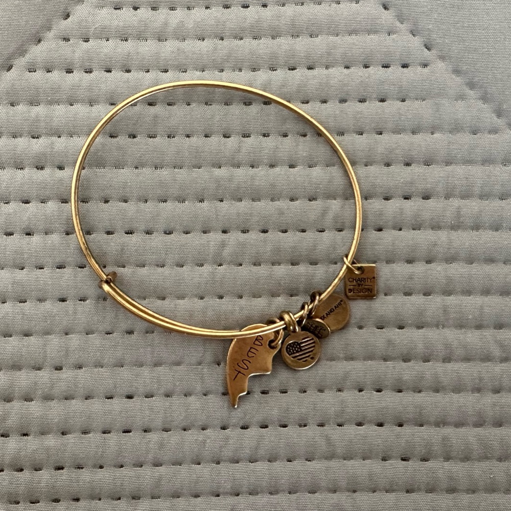 Alex and Ani “best” half heart bracelet